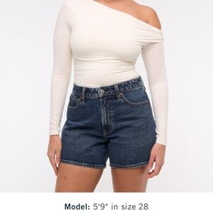 Abercrombie & Fitch Curve Love Dad Shorts